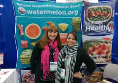 Megan McKenna (left) and Juliemar Rosado (right) of the National Watermelon Promotion Board.